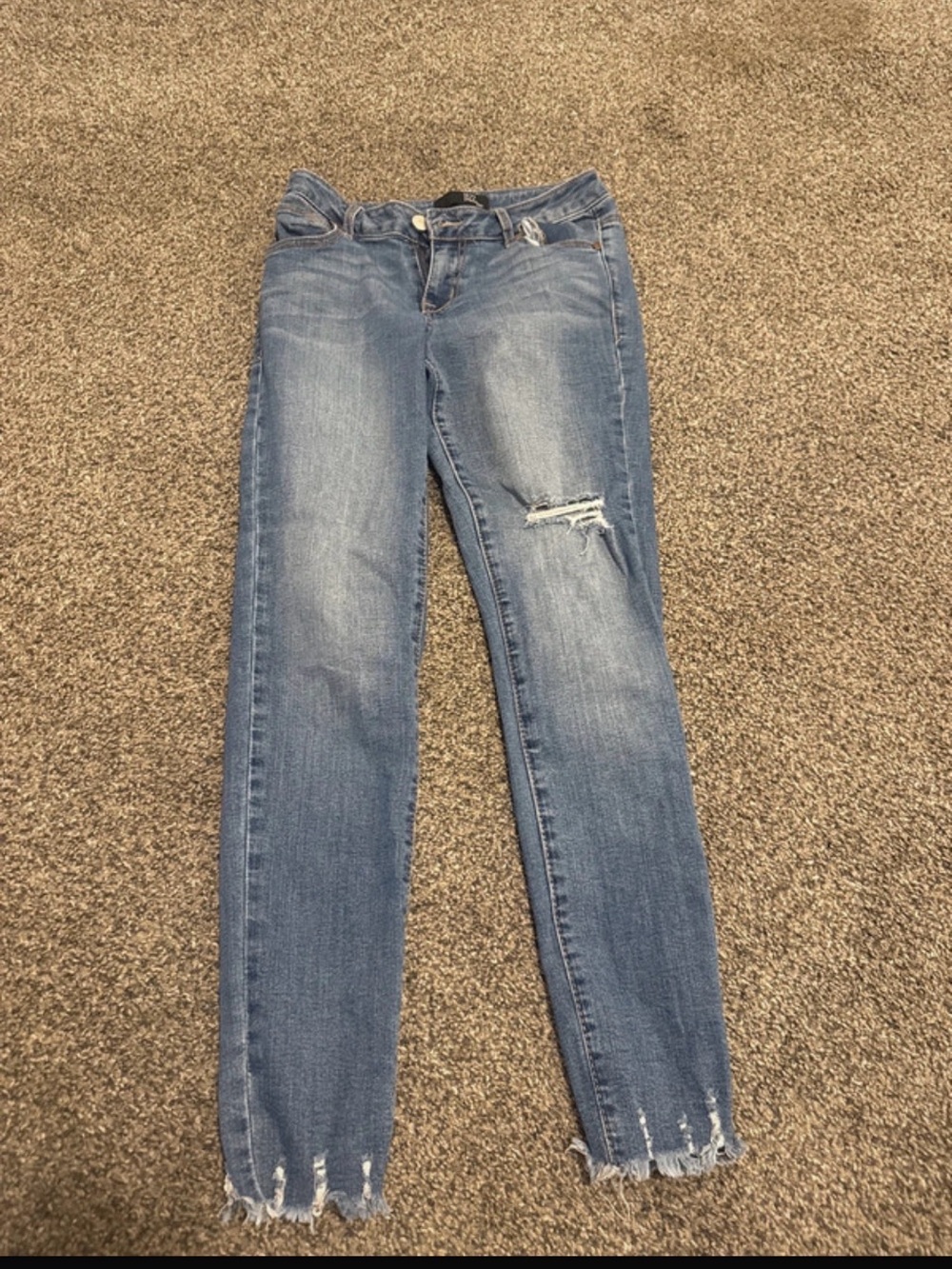 Nordstrom Light Blue Distressed Skinny Jeans